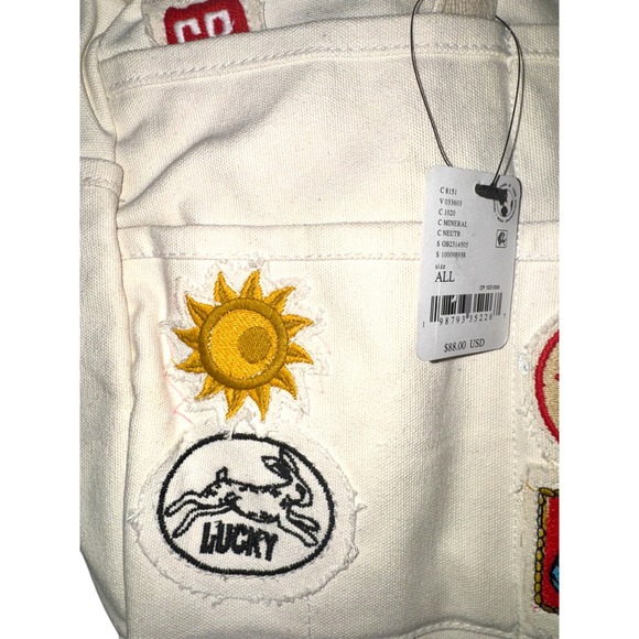 Free People Kiss My Patch Tote in Mineral | NWT | Faint Flaw - Picture 5 of 6